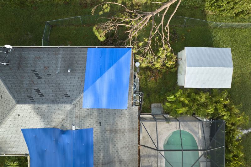 Storm Damage Roof Tarping